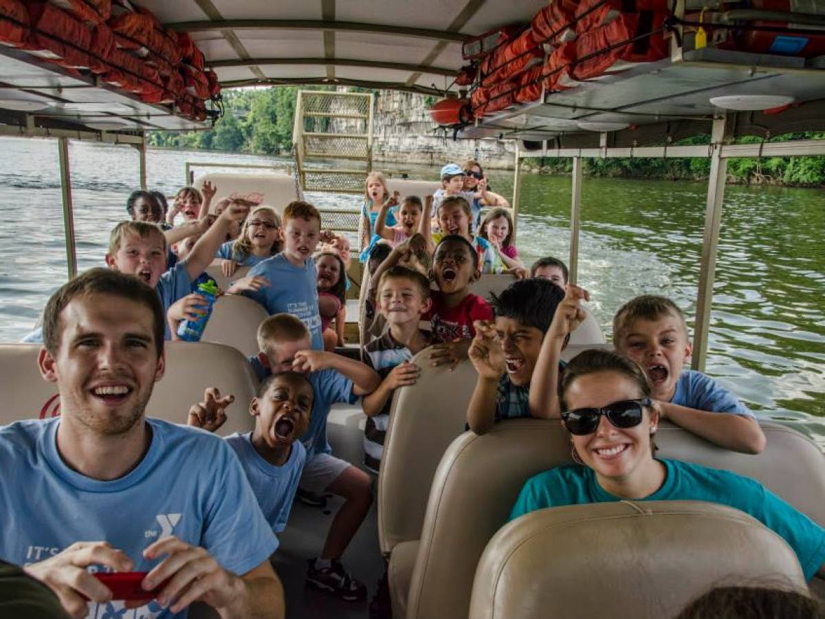 a group on a duck boat