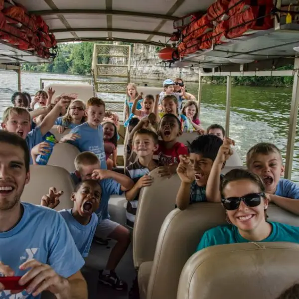 a group on a duck boat